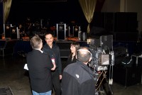 CBS-TV interviews Don & Becky during rehearsals